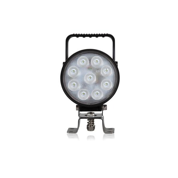 Maxxima Round 9 Led Work Light W/ Switch 4,200 Lumens 12/24Vdc Deutsch Connector MWL-36-A - main